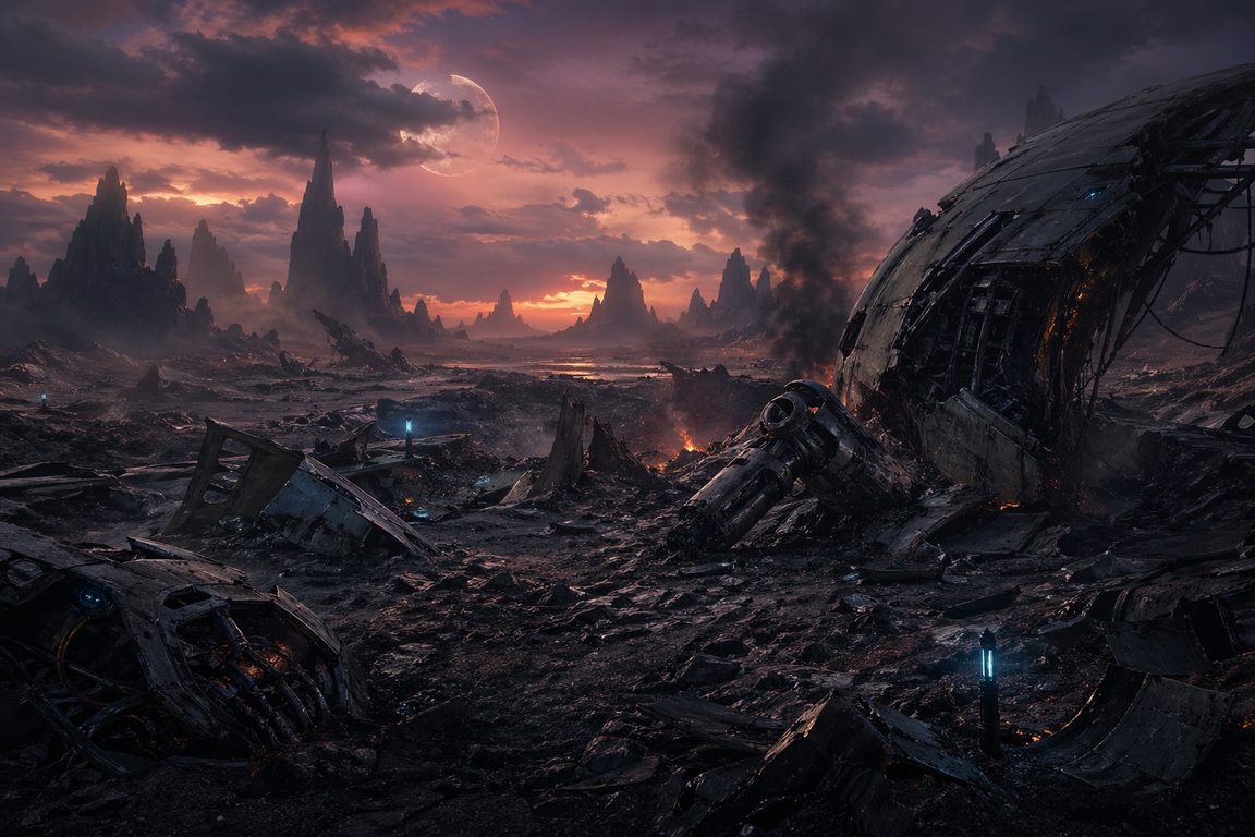 Lost Vessel zone art: the crash site